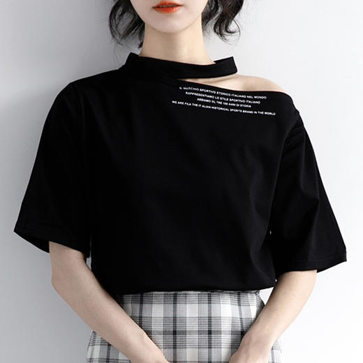 裁缝学苑AG184挂脖领短袖t恤纸样女夏衣服服装女装上衣样衣打版图 商品图2