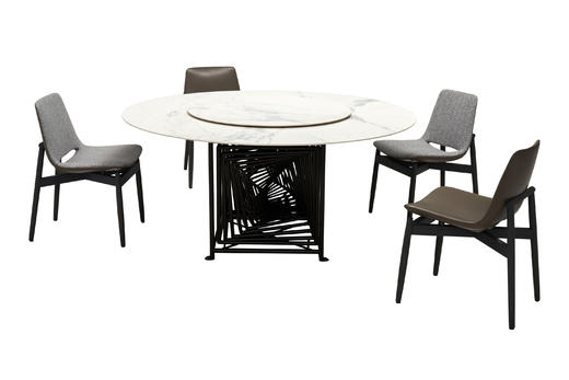 Bos 圆餐桌 | 转盘、面板材质可选，详询客服 商品图4