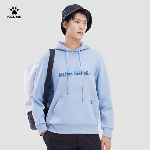 KELME卡尔美 男士休闲连帽卫衣运动长袖上衣刺绣套头衫 商品图1