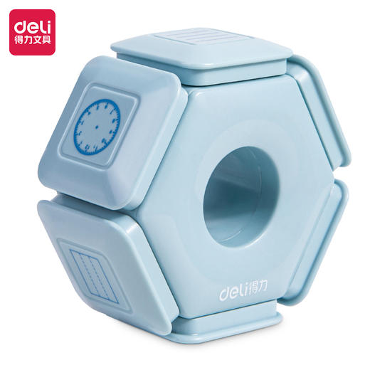 得力79970多功能印章(六面字格章)(蓝色)(盒) 商品图1