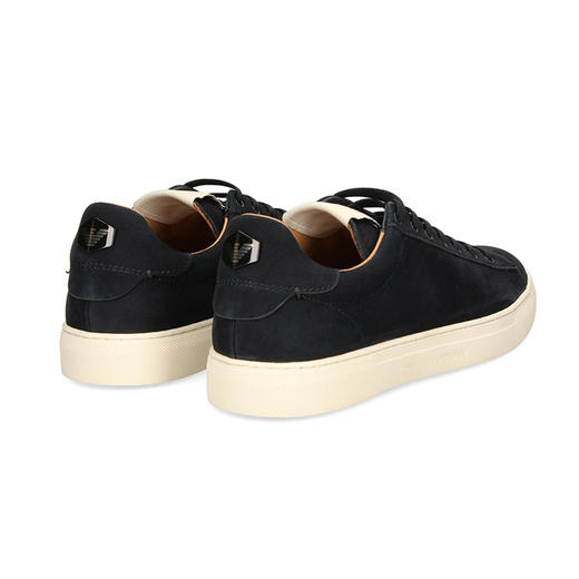 EMPORIO ARMANI 阿玛尼 男士金属徽标系带休闲鞋 深蓝色 X4X550 XF570 00285 商品图2