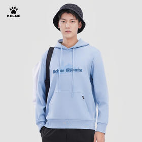 KELME卡尔美 男士休闲连帽卫衣运动长袖上衣刺绣套头衫