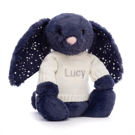 Jellycat 前“兔”无量 兔年来一个招牌邦尼兔！定制中号12英寸 衣服绣字款 商品图4