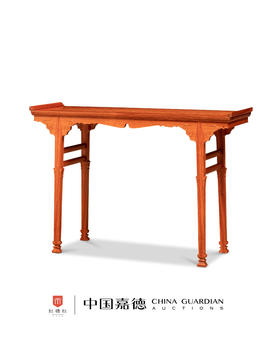 红桥红  家具严选  缅甸花梨(大果紫檀）  【120洪氏 剑足插肩榫翘头案】