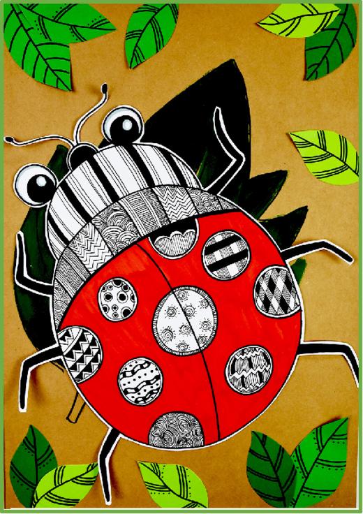 《可爱的七星瓢虫》线描【自动发货：下单后，点击手机短信中收到的链接，即可获取文件下载的链接；如有任何问题，可添加客服微信hm33268获得帮助】 商品图0