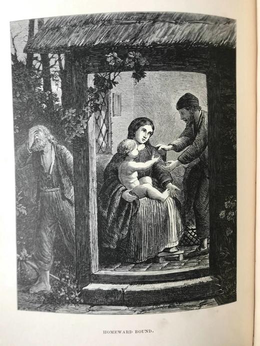 1866年 普罗克特《传奇与歌谣集》 狄更斯作序 20幅版画插图 全真皮精装大32开 商品图13