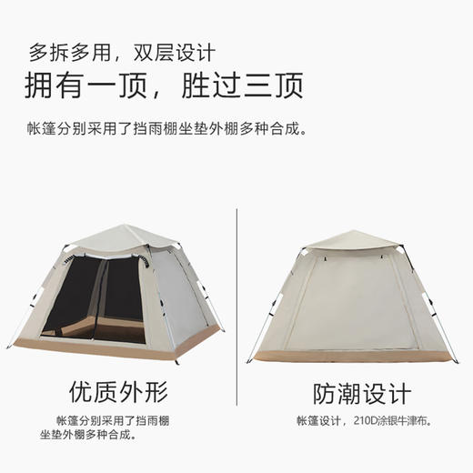 何大屋四面露营帐篷HDW1504 商品图5