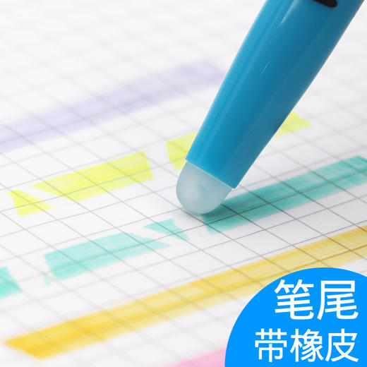 日本百乐（PILOT）摩磨擦可擦荧光笔彩色frixion记号笔画重点标记笔 斜头 淡绿  3色装 2个规格可选 商品图1