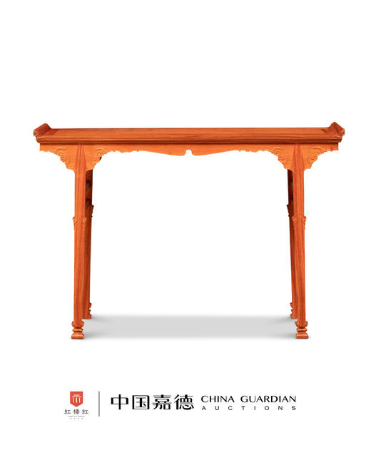 红桥红  家具严选  缅甸花梨(大果紫檀）  【120洪氏 剑足插肩榫翘头案】 商品图1