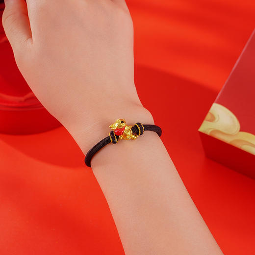现货- 春晚生肖手串文创授权 春晚原创设计 999足金 5D无氰硬金与低温珐琅彩工艺结合 商品图7