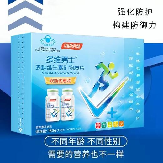 汤臣倍健多维男士多种维生素矿物质片60片×2瓶（礼盒装） 商品图0