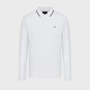 EMPORIO ARMANI 阿玛尼 男士微鹰刺绣长袖弹力珠地布长袖 Polo 衫 白色 8N1FB5 1JPTZ 0100 商品缩略图0