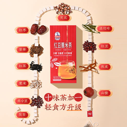 【Music88.7济南音乐广播推荐】口袋里的烘干机丨红豆薏米茶50g/盒（5g*10） 商品图3