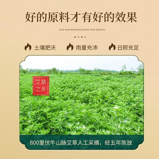 【温和养身！白云山艾条盒装】陈年南阳艾草艾灸条，艾火旺盛，直达肌理，温和养身10柱/盒，家用纯艾绒条无烟驱蚊随身灸艾灸柱熏贴 商品图1