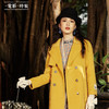 2F【電影時裝】琉璃黄复古羊毛大衣 商品缩略图0