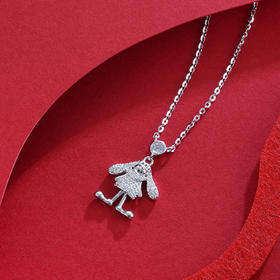 子佩集S925银【大耳兔】套链项链【V04920】2301