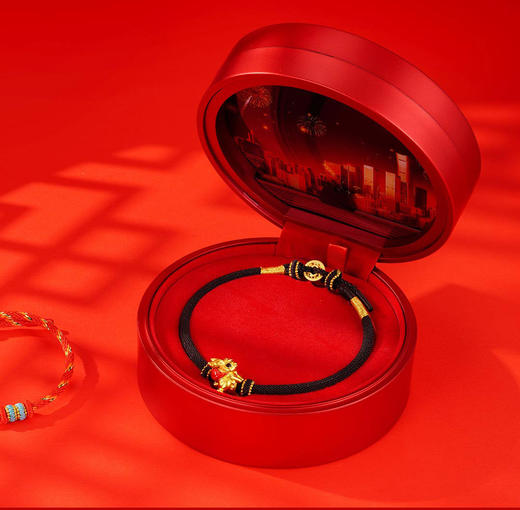 现货- 春晚生肖手串文创授权 春晚原创设计 999足金 5D无氰硬金与低温珐琅彩工艺结合 商品图10