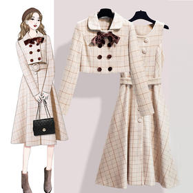 裁缝学苑AG100连衣裙外套衣服套装服装纸样 女装秋新款打版裁剪图