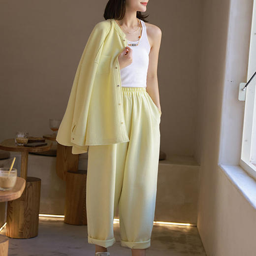 裁缝学苑AG239 空气层立领长袖衬衫裤子上衣套装纸样服装打版图纸 商品图4