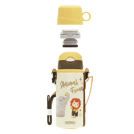 膳魔师不锈钢两用儿童水壶（热带雨林）黄色600ml 商品图3