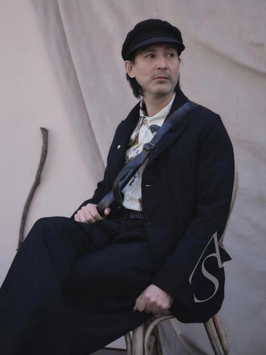 Paul Harnden 男士黑色羊毛BLAZER西装外套 商品图0