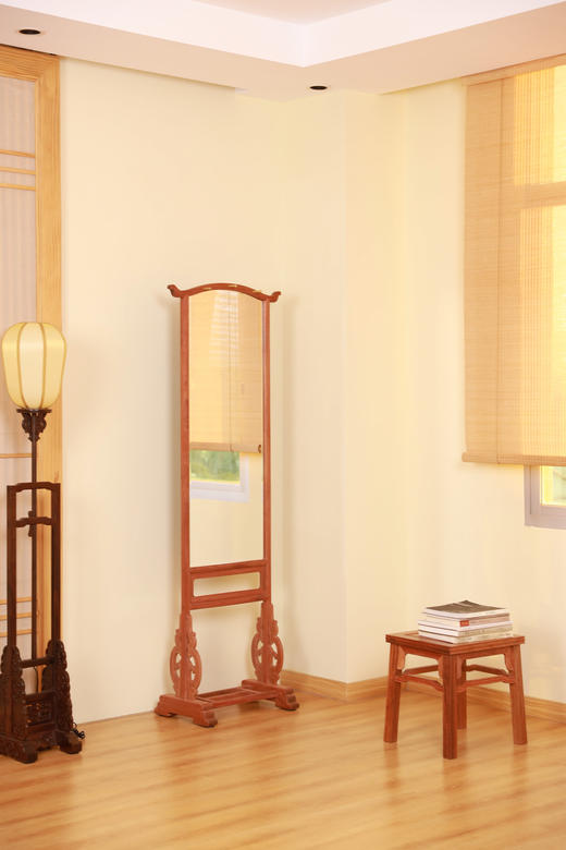 红桥红  家具严选  缅甸花梨（大果紫檀）  【177如意试衣镜】 商品图1