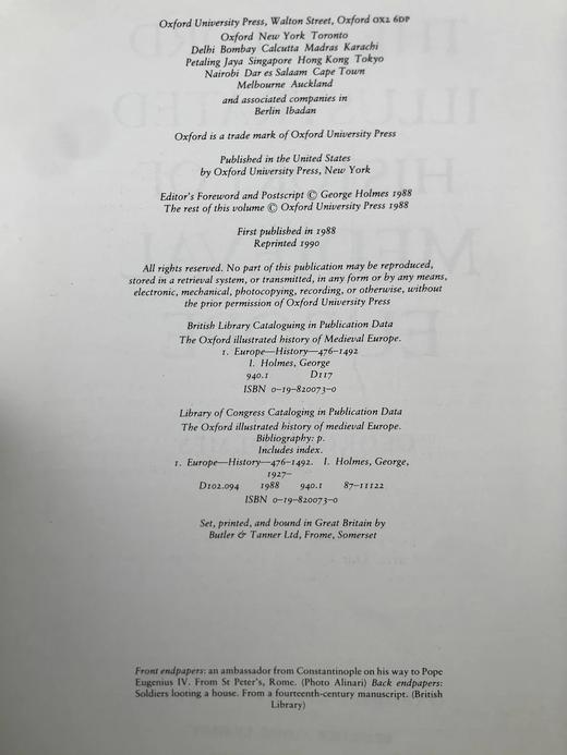 牛津中世纪欧洲图史（馆藏，1990年） 200余幅插图 精装16开 商品图4