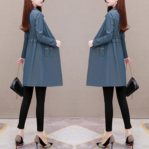 裁缝学苑AG132 风衣纸样女装服装版型中长款薄款外套打版裁剪图纸 商品图1