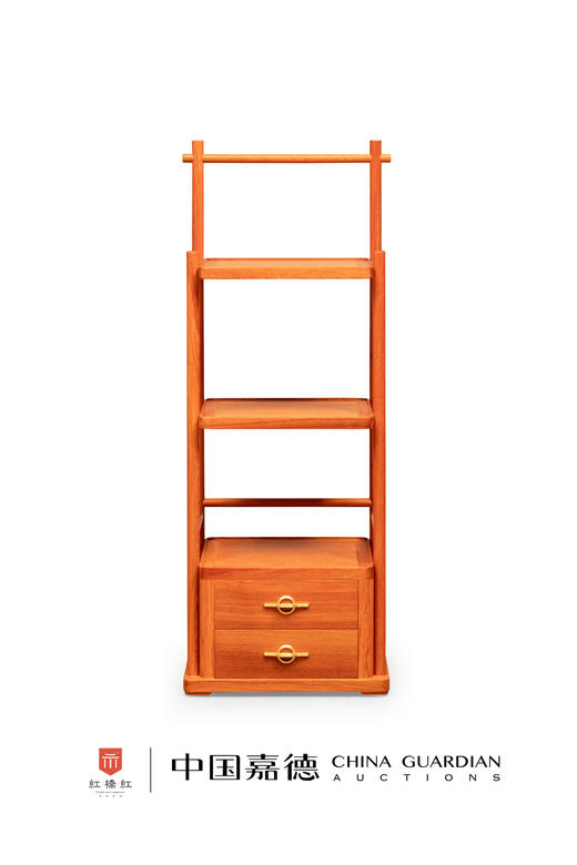 红桥红  家具严选  缅甸花梨（大果紫檀）【133新中式 小层架】 商品图1