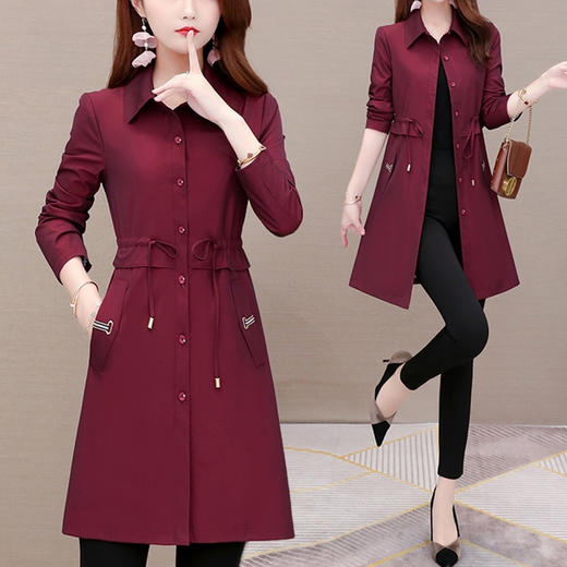 裁缝学苑AG132 风衣纸样女装服装版型中长款薄款外套打版裁剪图纸 商品图3