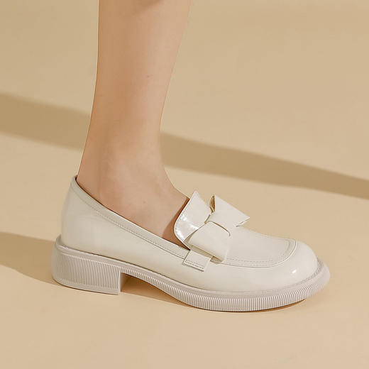 西村名物2023春季新款中跟乐福百搭女鞋12311 商品图2