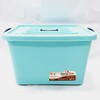 塑料储物箱有盖耐用蓝色加厚容量资料收纳存储衣物收纳整理带轮玩具杂物存放材料分类管理1个 商品缩略图5