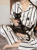 MOMMY KIKO 野兽派同款同厂睡衣小奶狗黑条纹印花/小狮子/日进斗金小奶狗/宽条纹系列 商品缩略图4