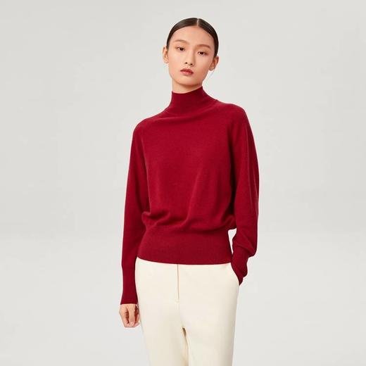 OVV  秋冬新款羊绒高领罗纹针织衫 商品图1