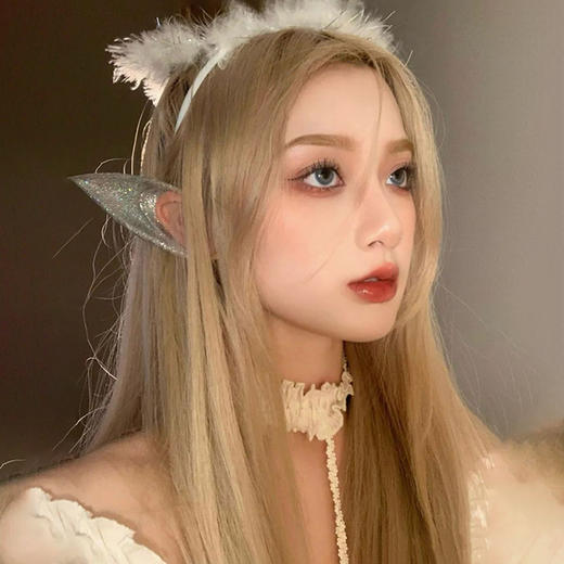 假发女长发全头套式气质修脸中分长直发lolita自然蓬松假发套 商品图1