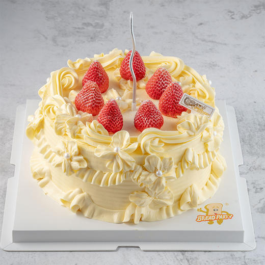 老奶油裱花蛋糕 莓开眼笑 3种夹心可选 老奶油蛋糕全新升级 商品图0