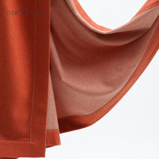 双面水波纹羊绒披毯 SJF95P719B 商品图3