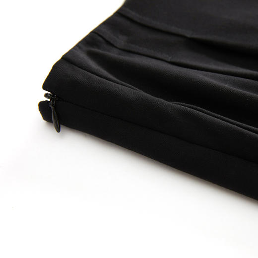 谜底宽松休闲裤长裤女2023春季新款特色高腰西裤束脚裤231MK0060 商品图3