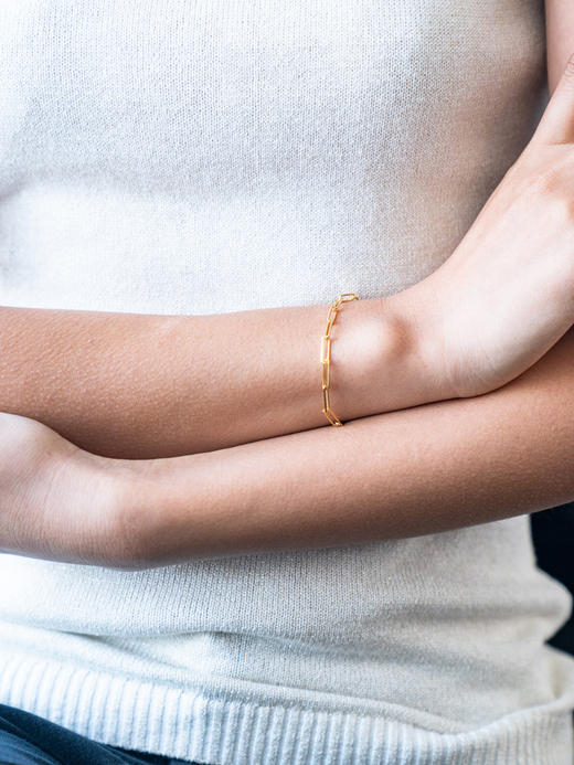 CAPSULE | Clouds thin chain bracelet [ 金色细链条手链 ] 商品图2