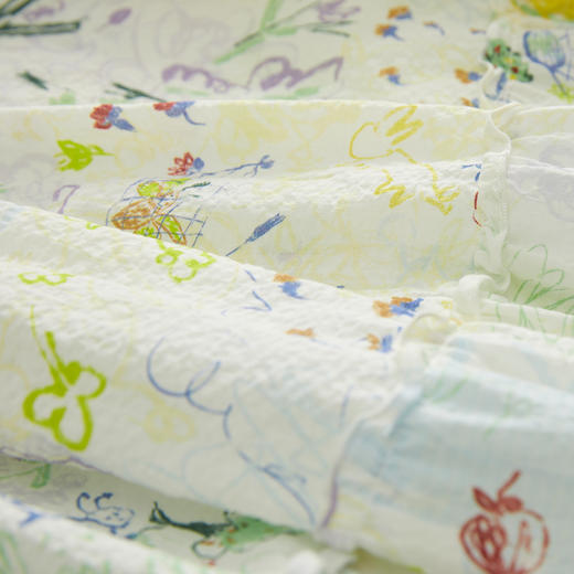 谜底花色半身裙女2023春季新款清新印花A型中长款半裙231MB0110 商品图3