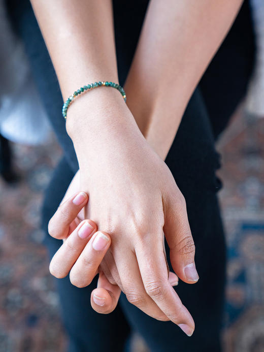 CAPSULE | Clouds Bracelet – Green Tourmaline [ 绿碧玺 单层原石串珠手链 ] 商品图1