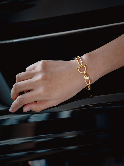 CAPSULE | Clouds chunky chain bracelet [ 金色粗链条手链 ] 商品图2