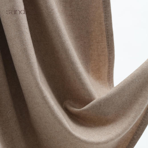 绣花折边羊绒毯 SJF95P715W 商品图3