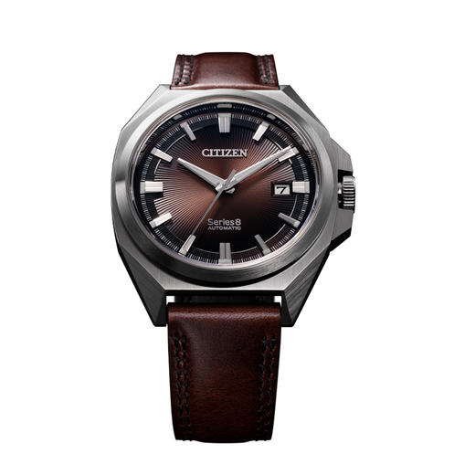 西铁城日本正品全新Series8系列商务休闲日历机械表NB6011-11W 商品图3