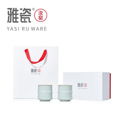 雅瓷 汝窑竹节杯 商品图5