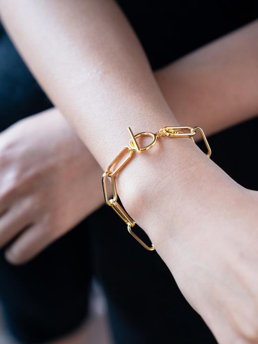 CAPSULE | Clouds chunky chain bracelet [ 金色粗链条手链 ] 商品图1