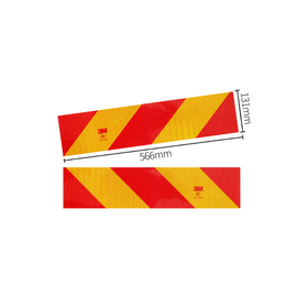 重型尾部反光板尾部反光标识车身安全标识反光贴3M