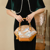 蚕丝刺绣贝壳流苏包手提包  旗袍汉服古风包包   翻盖单肩包手拎 商品缩略图0