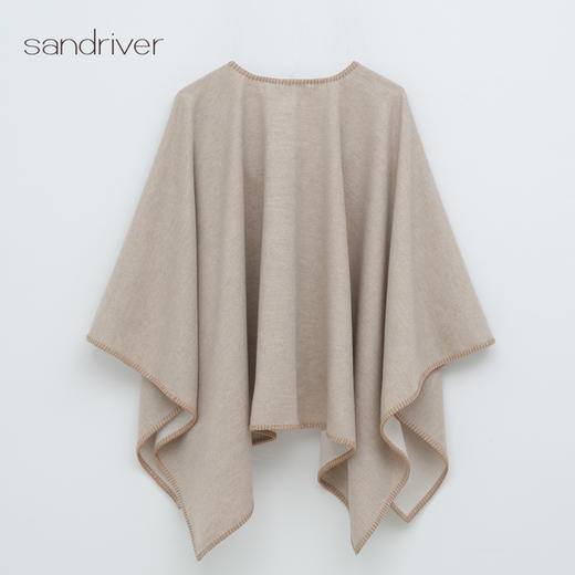 羊绒锁边U型披肩 SJF95P708B 商品图1
