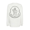 MONCLER 蒙口 女士棉质徽标印花圆领长袖卫衣 白色 H2 093 8G00031 809KX 034 商品缩略图1